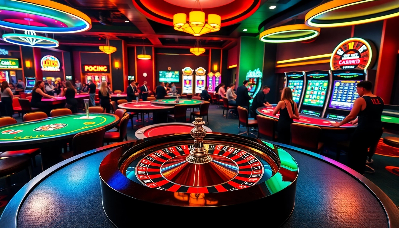 Experience the excitement of roulette at https://shbets.net/, with vibrant colors and lively players engaged in thrilling casino action.
