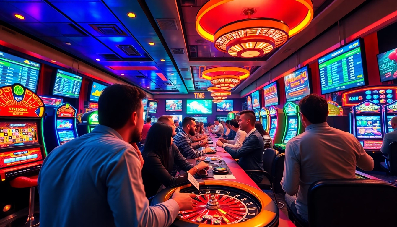 Discover güvenilir bahis siteleri in a lively online casino atmosphere with diverse players enjoying thrilling games.