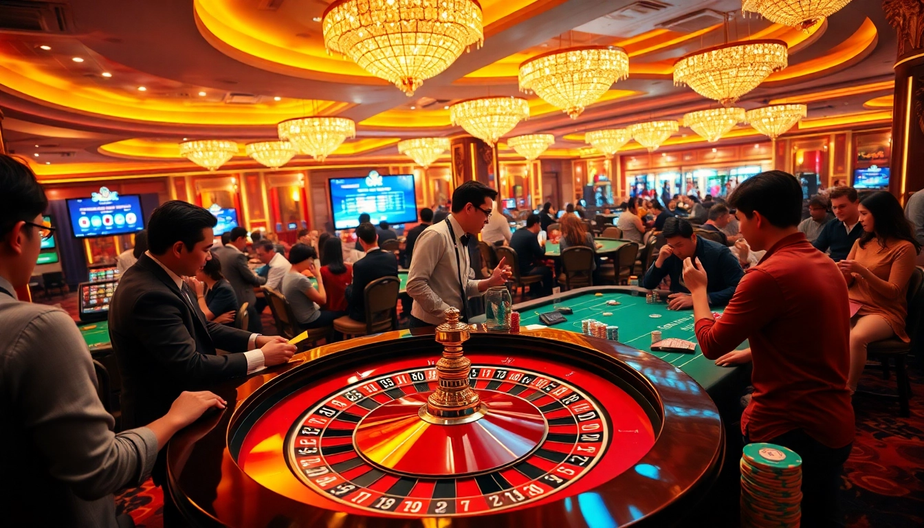 Experience the thrill of đăng ký Debet at a bustling casino, where excitement unfolds at every game table.