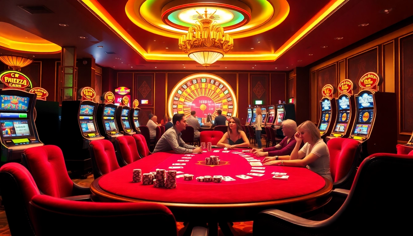 Watch players engage in a thrilling poker game at a luxurious casino while enjoying the online experience of https://68gamebai.download/.