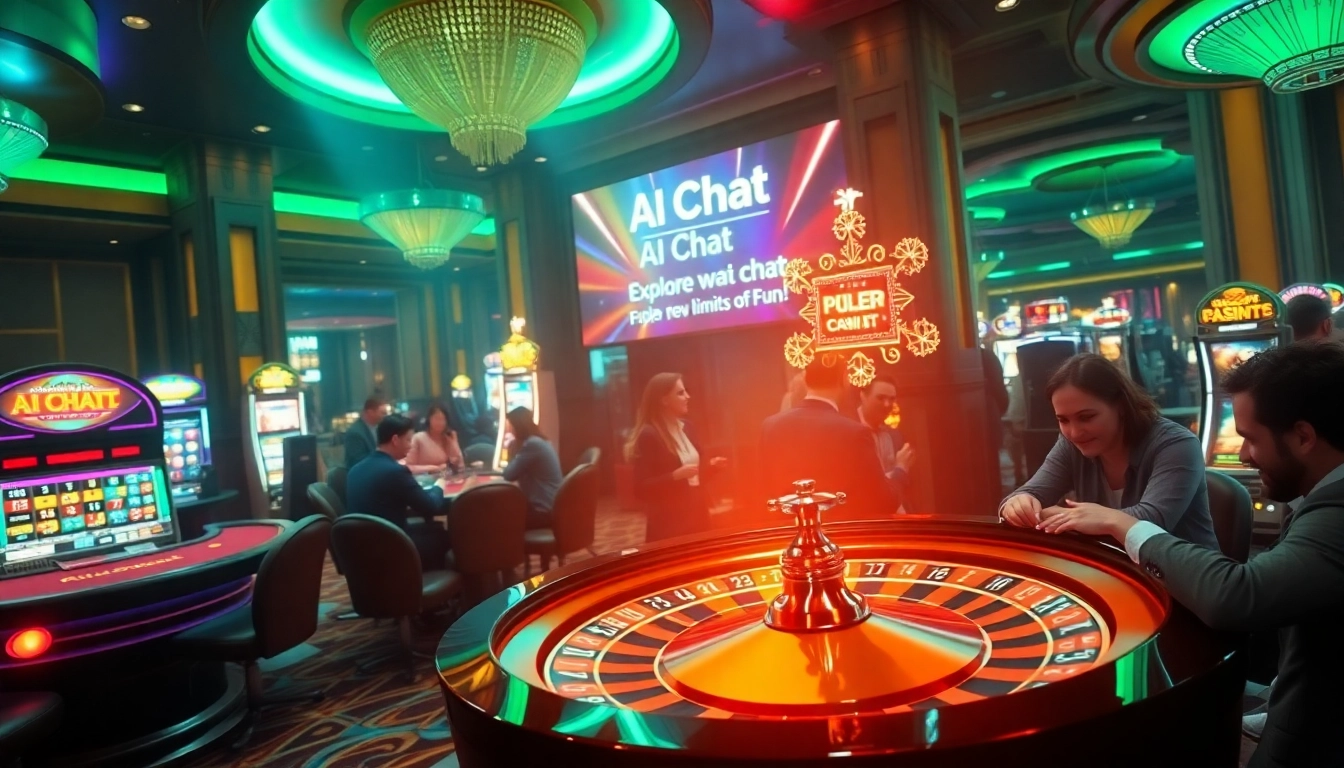 Experience the thrill of gambling in a lively casino, as AI chat takes your excitement to new heights.