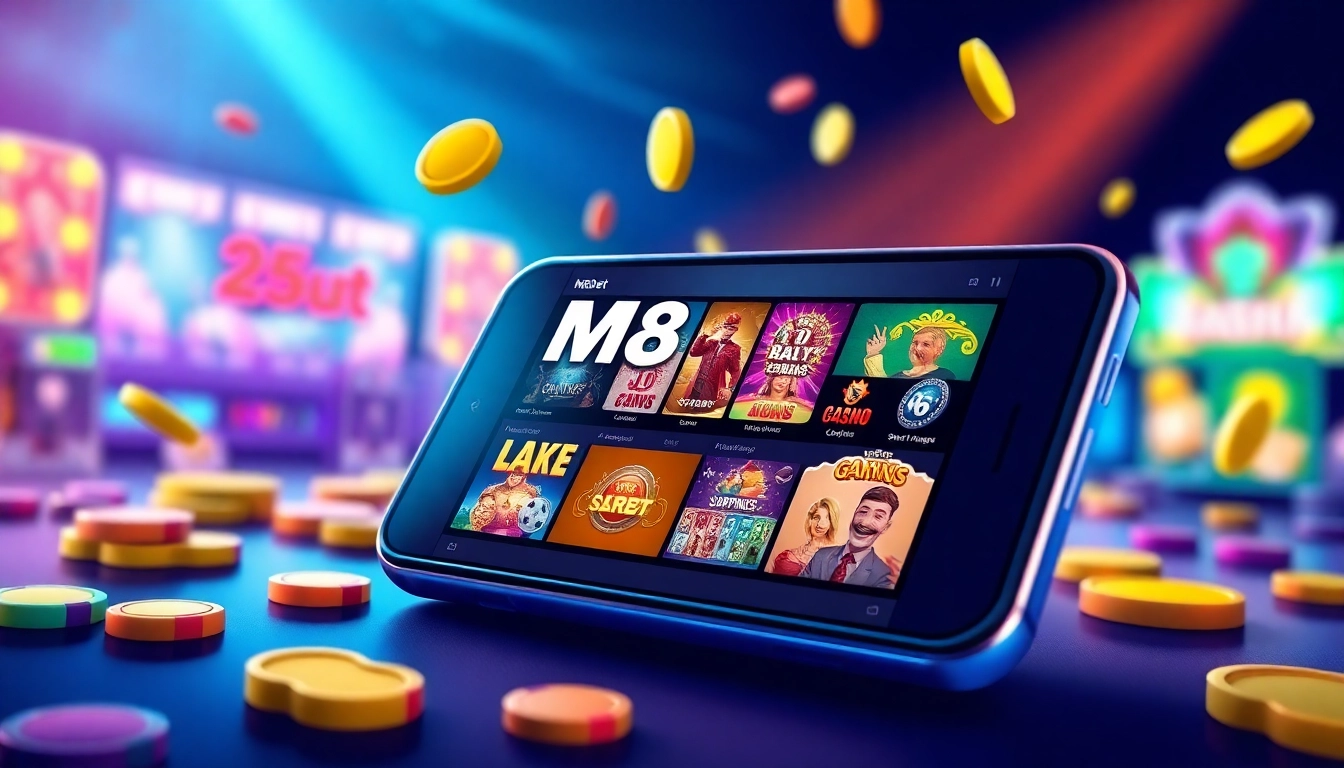 Engage with the vibrant world of www m8bet mobile net featuring exciting casino games on a smartphone.